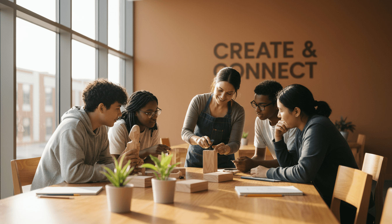 Youth engaged in career readiness and skill-building training