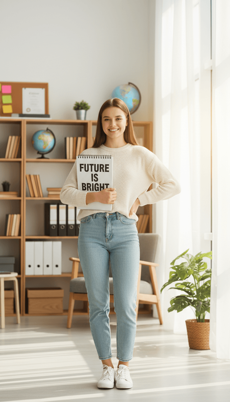 Young person engaged in learning or skill-building activity